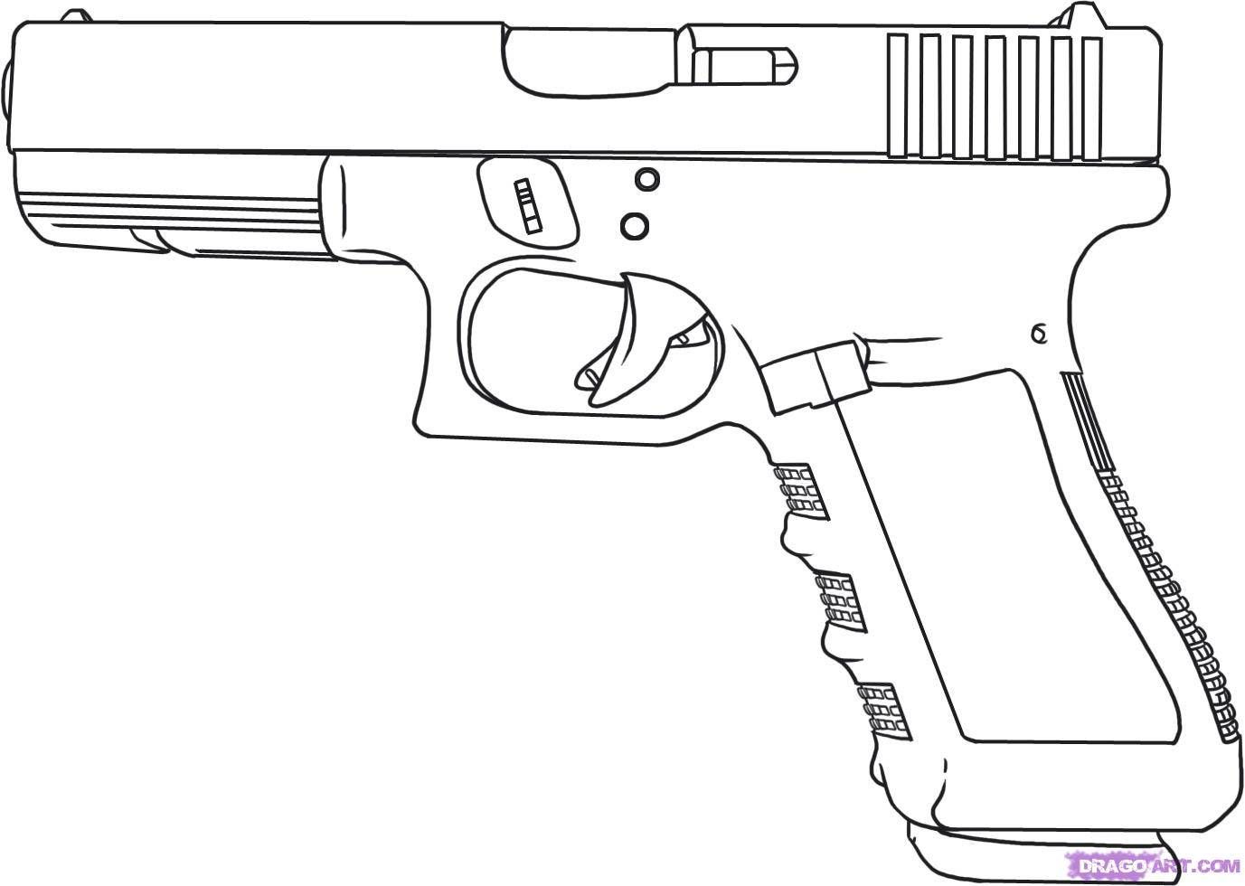 Gun Drawing Amazing