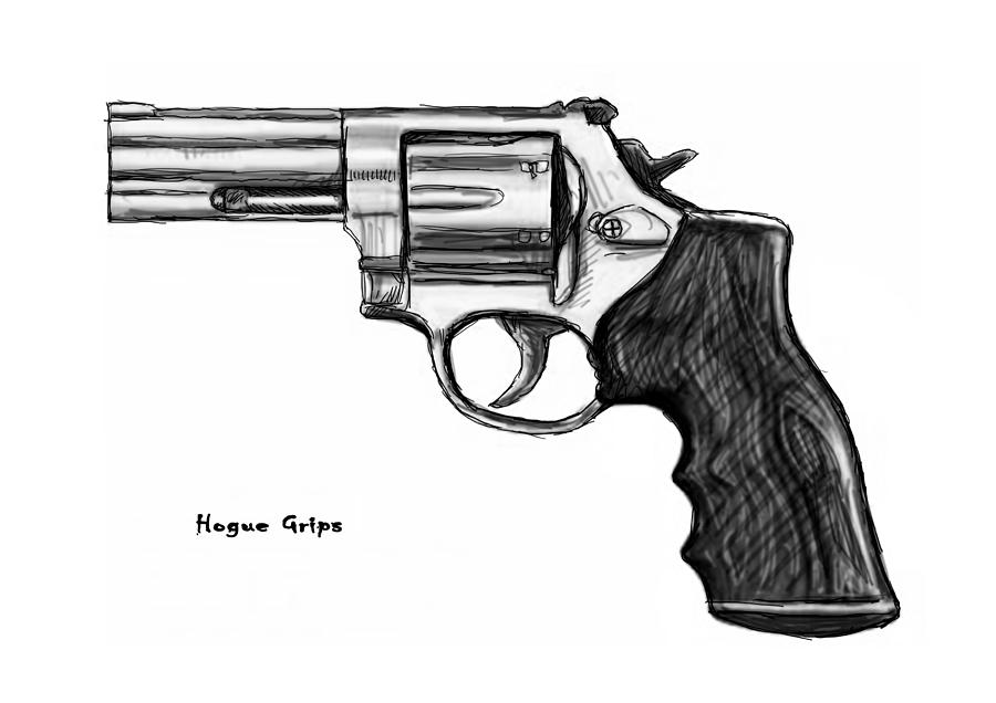 Gun Drawing High-Quality