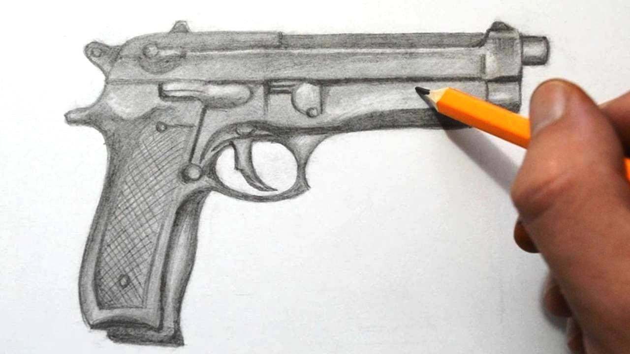 Gun Drawing Pictures
