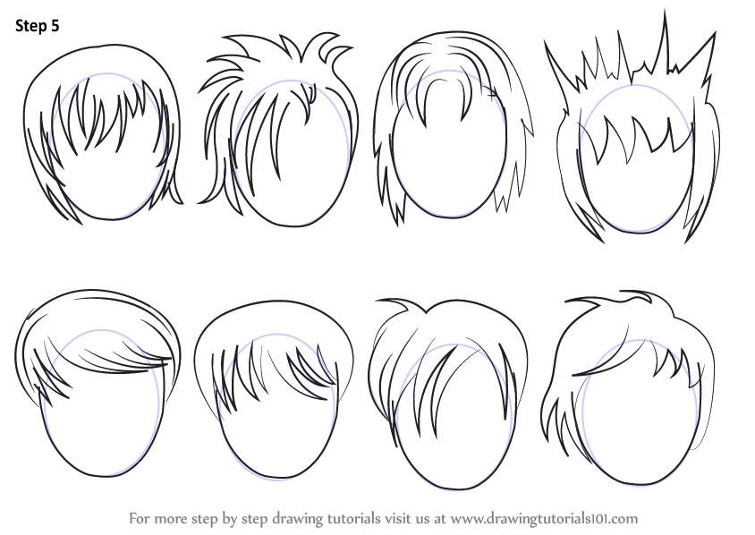 Hair For Boys Drawing Best - Drawing Skill