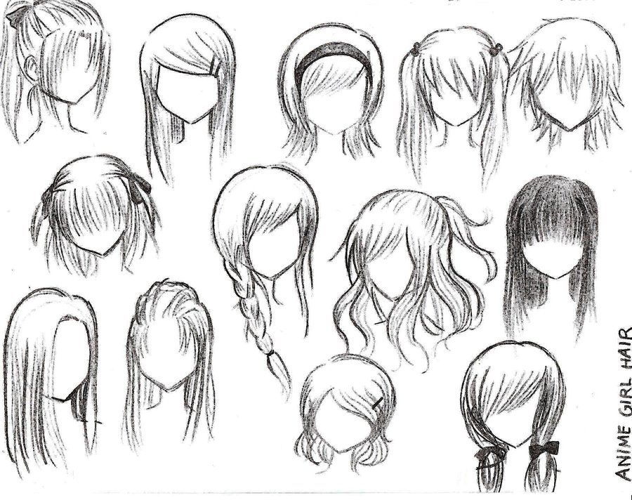 Hairstyles Drawing Sketch - Drawing Skill