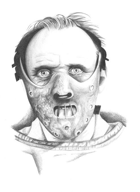 Hannibal Lecter Drawing Beautiful Art