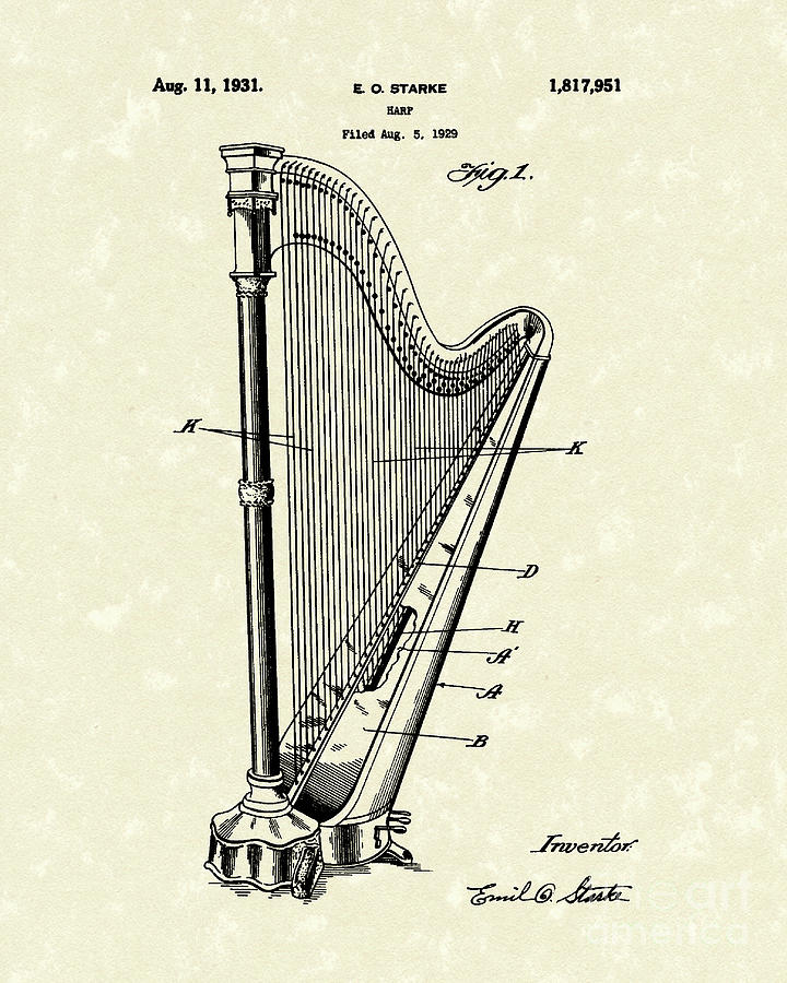 Harp Amazing Drawing