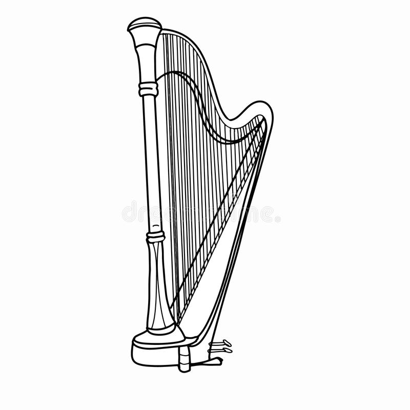 Harp Drawing Picture
