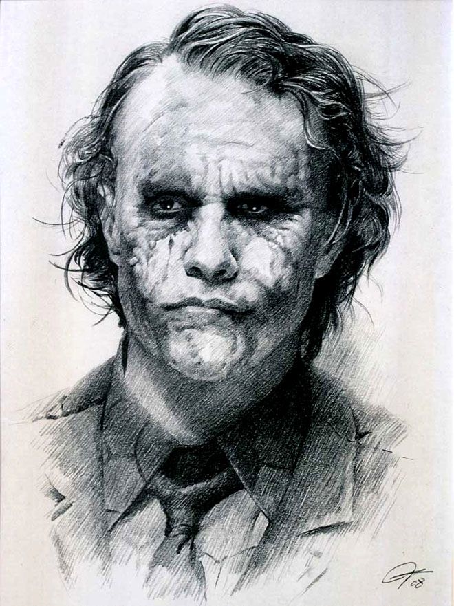 Heath Ledger Drawing Picture