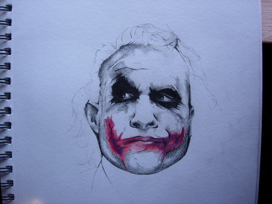 Heath Ledger Drawing Pictures
