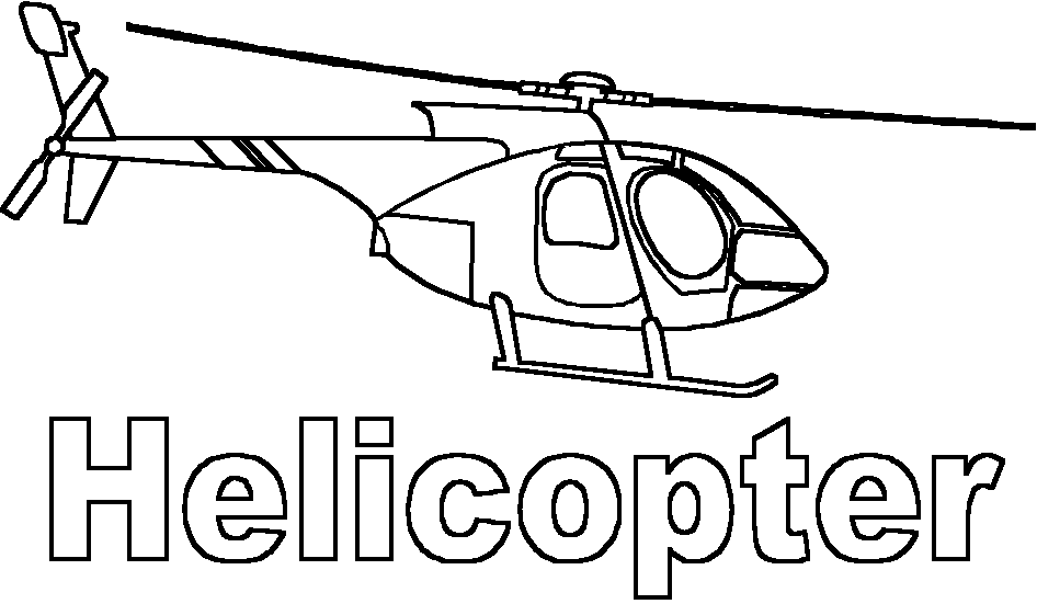 Helicopter Drawing Beautiful Image