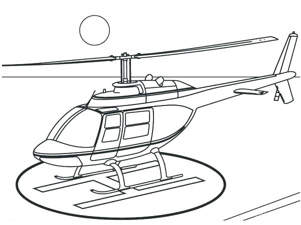 Helicopter Drawing High-Quality