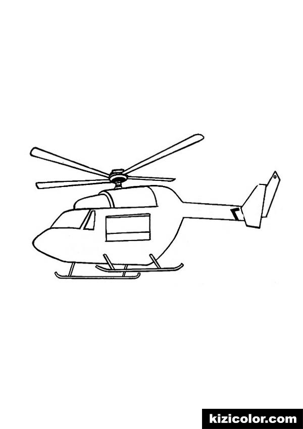 Helicopter Drawing Pic