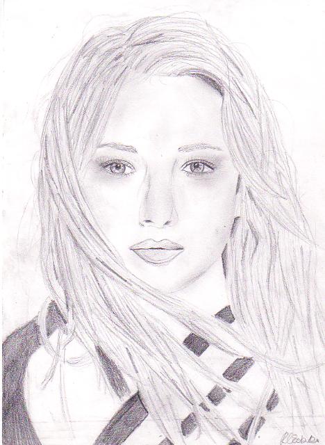 Hilary Duff Drawing Beautiful Art