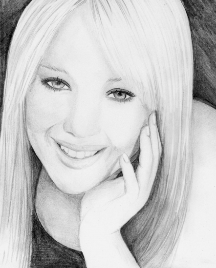 Hilary Duff Drawing Creative Art
