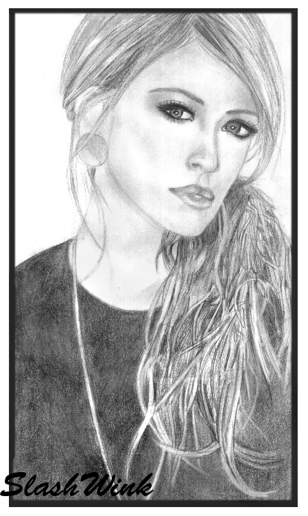 Hilary Duff Drawing Image