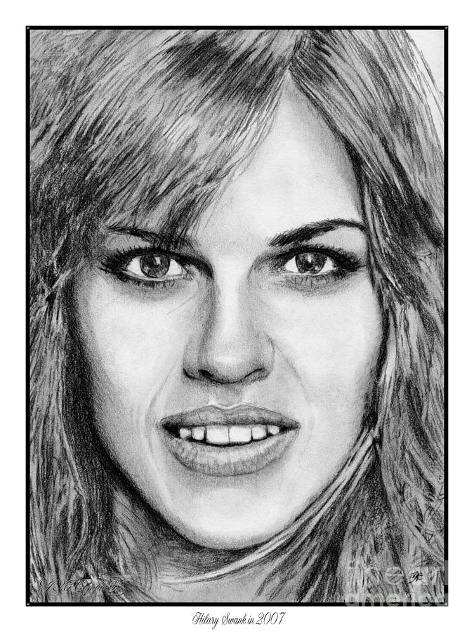 Hilary Swank Drawing Picture