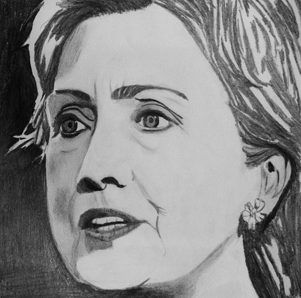 Hillary Clinton Drawing Beautiful Image