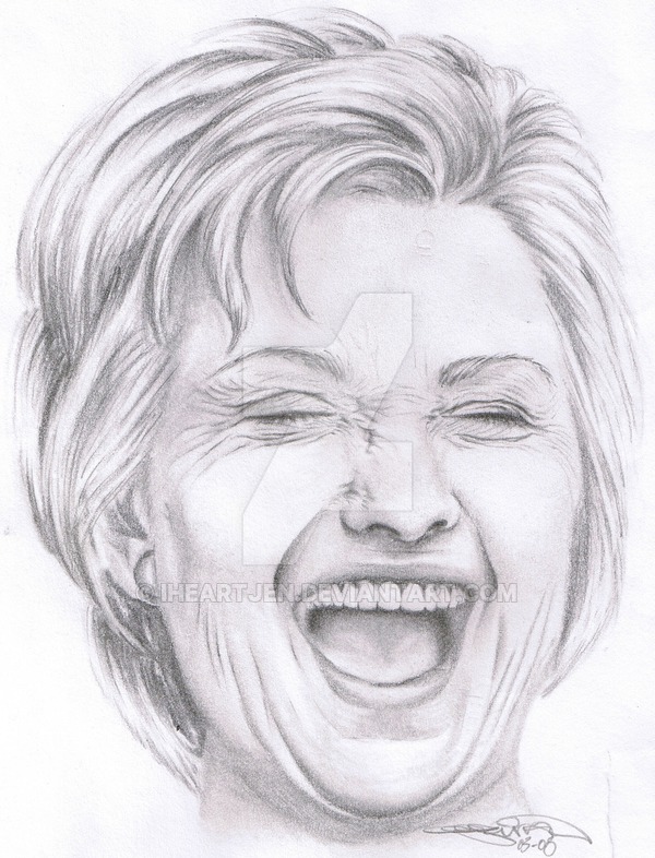 Hillary Clinton Drawing Sketch