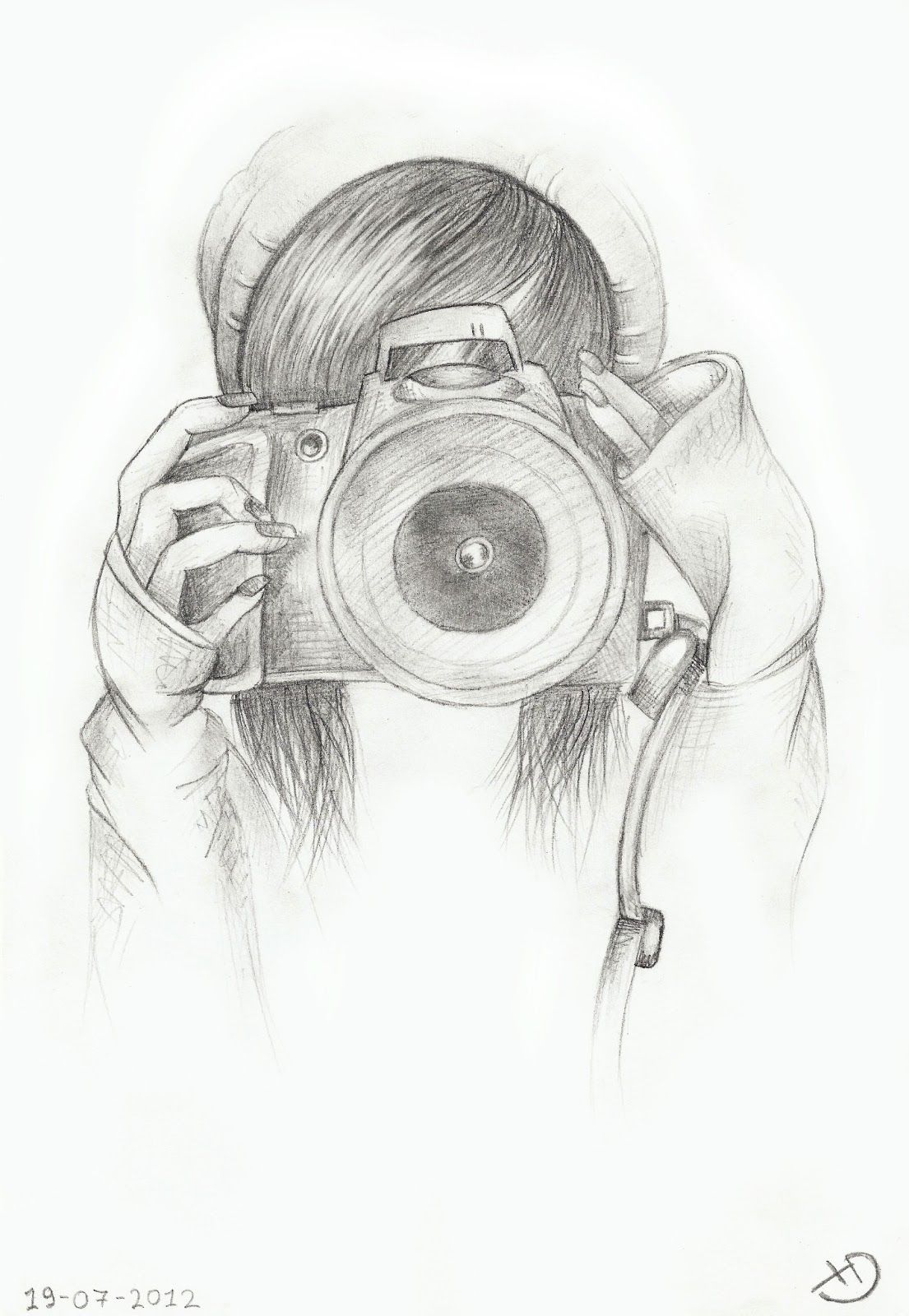 Hipster Girl Drawing Pics