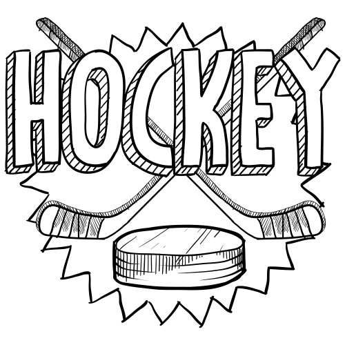 Hockey Drawing