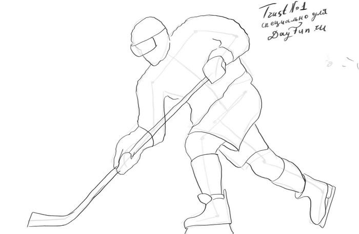 Hockey Pic Drawing