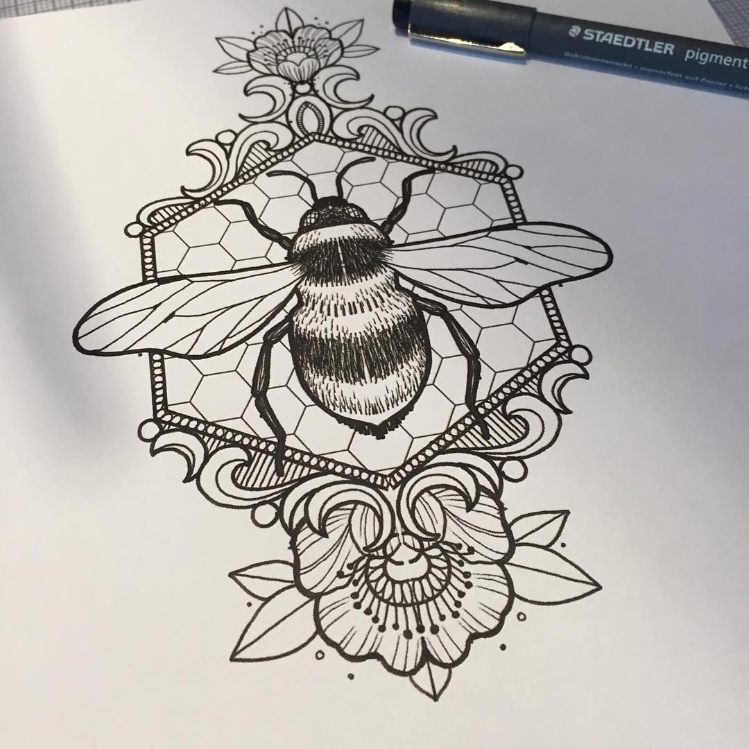 honeycomb drawing