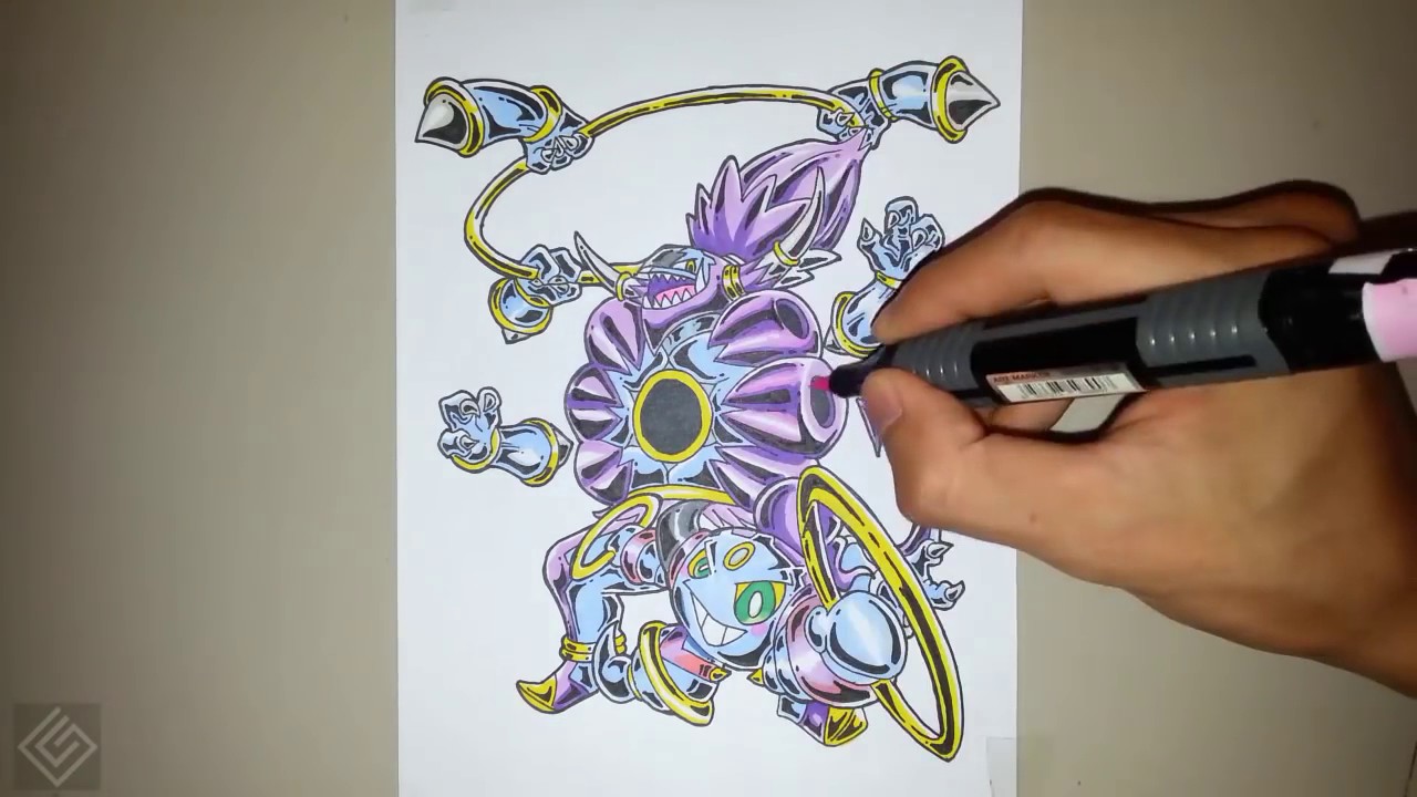 Hoopa Unbound Art Drawing