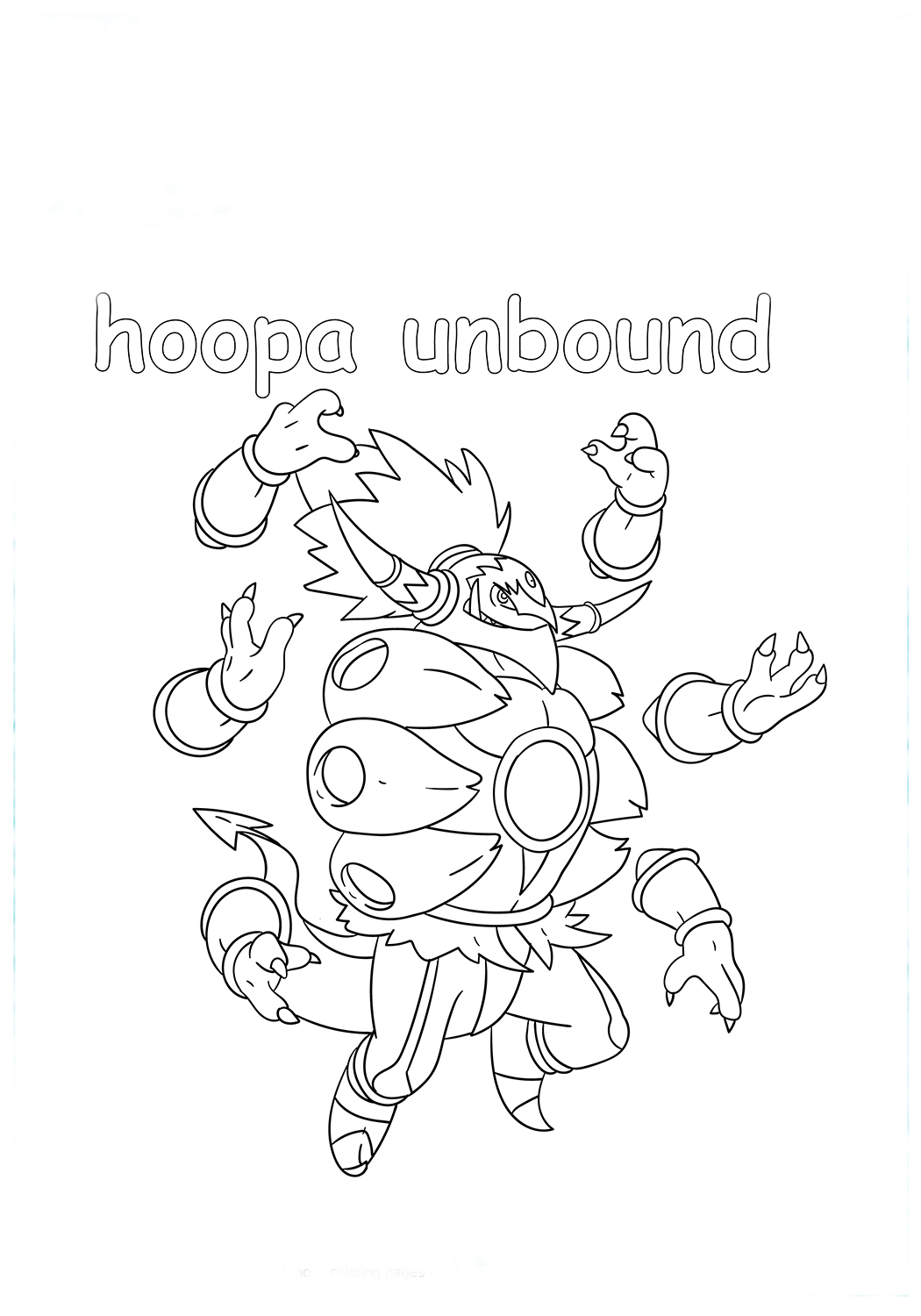 Hoopa Unbound Drawing