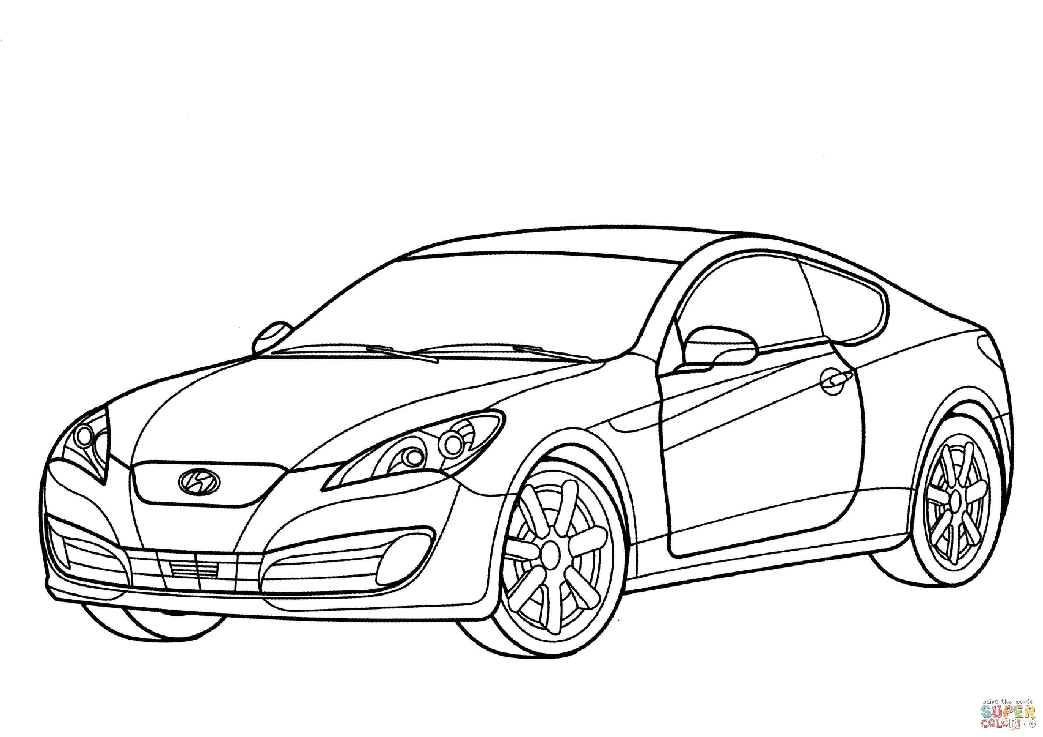 Hyundai Realistic Drawing