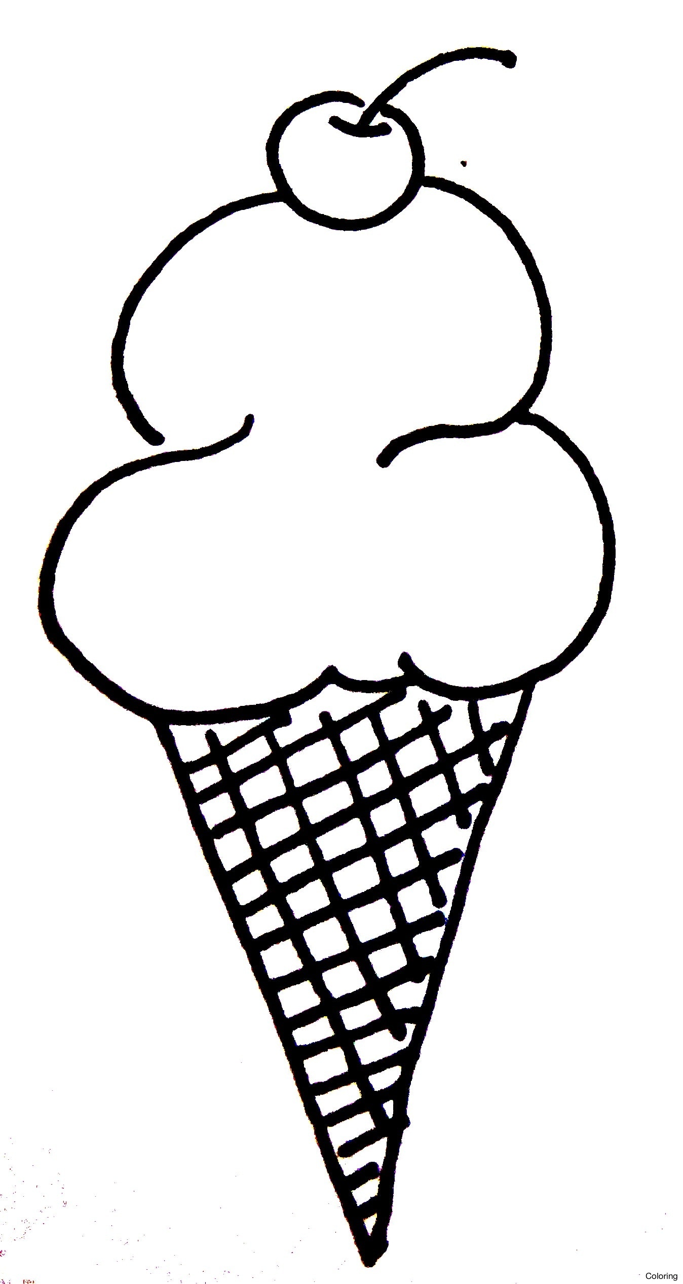 Ice Cream High-Quality Drawing