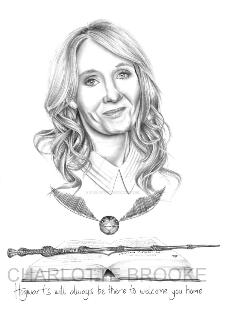 J K Rowling Drawing Photo