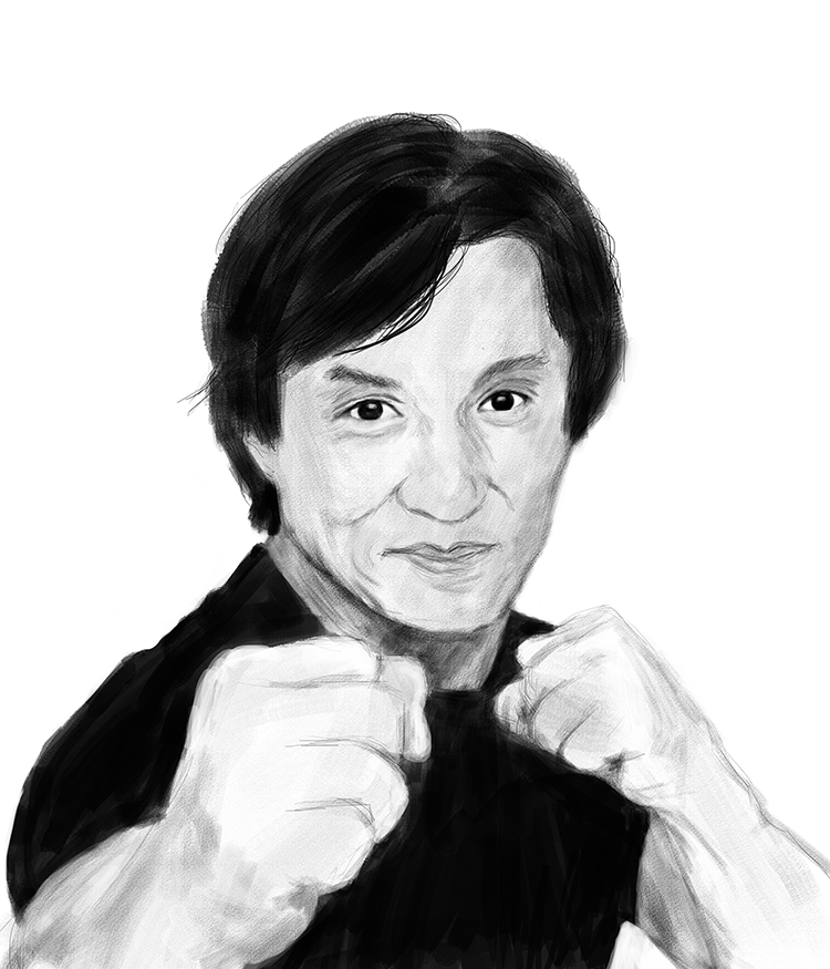 Jackie Chan Drawing Pictures