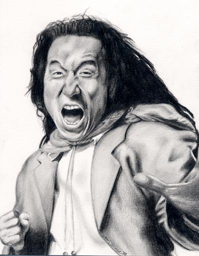 Jackie Chan Drawing Sketch