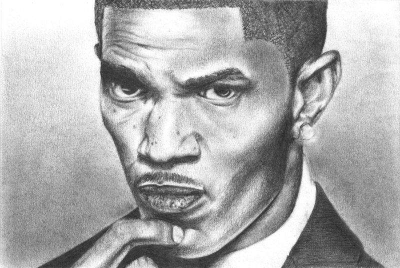 Jamie Foxx Drawing Realistic