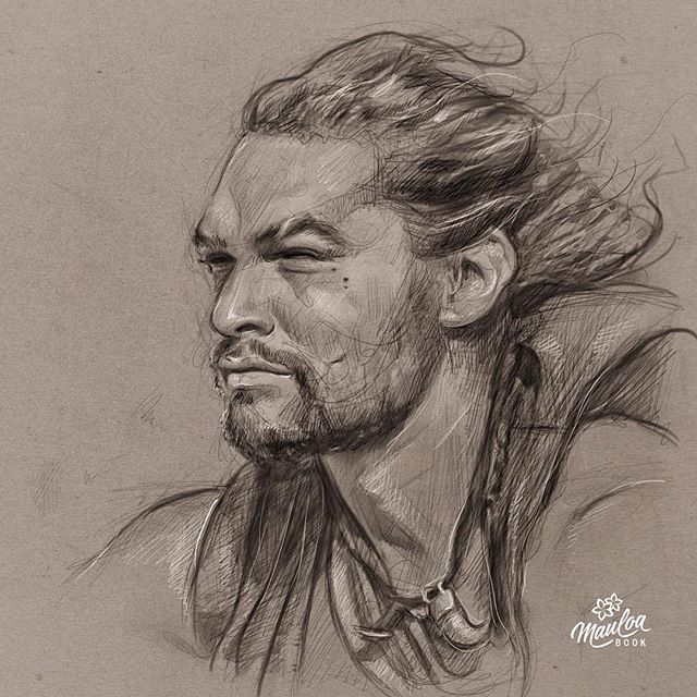 Jason Momoa Drawing Beautiful Image