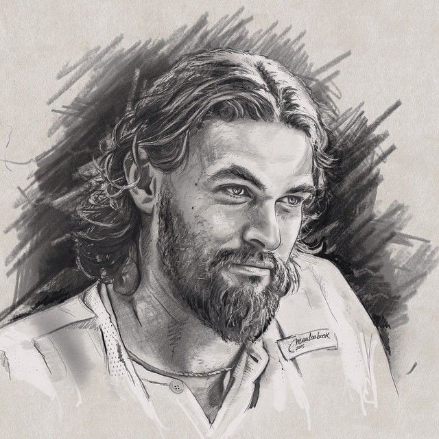 Jason Momoa Drawing Picture