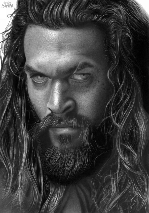 Jason Momoa Drawing Realistic