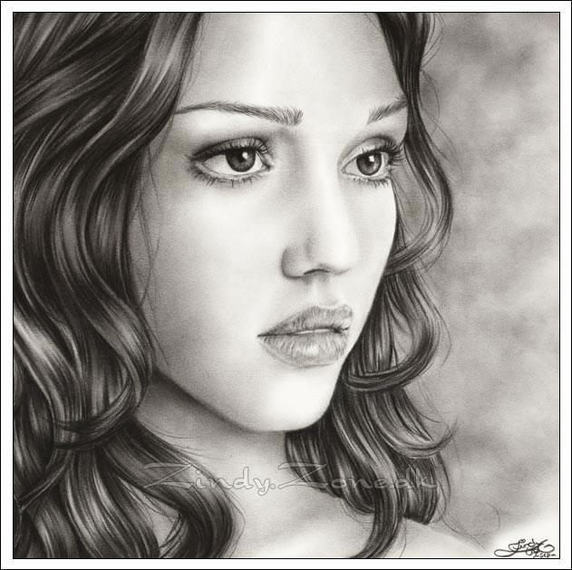 Jessica Alba Drawing Image