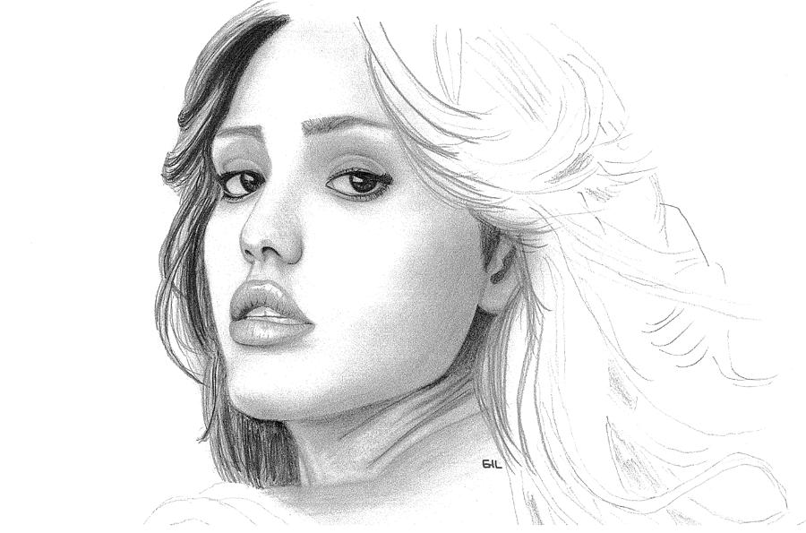 Jessica Alba Drawing Images