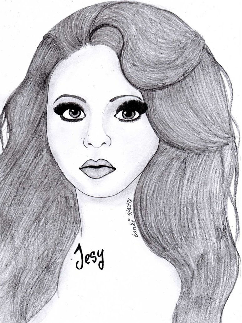 Jesy Nelson Drawing Picture