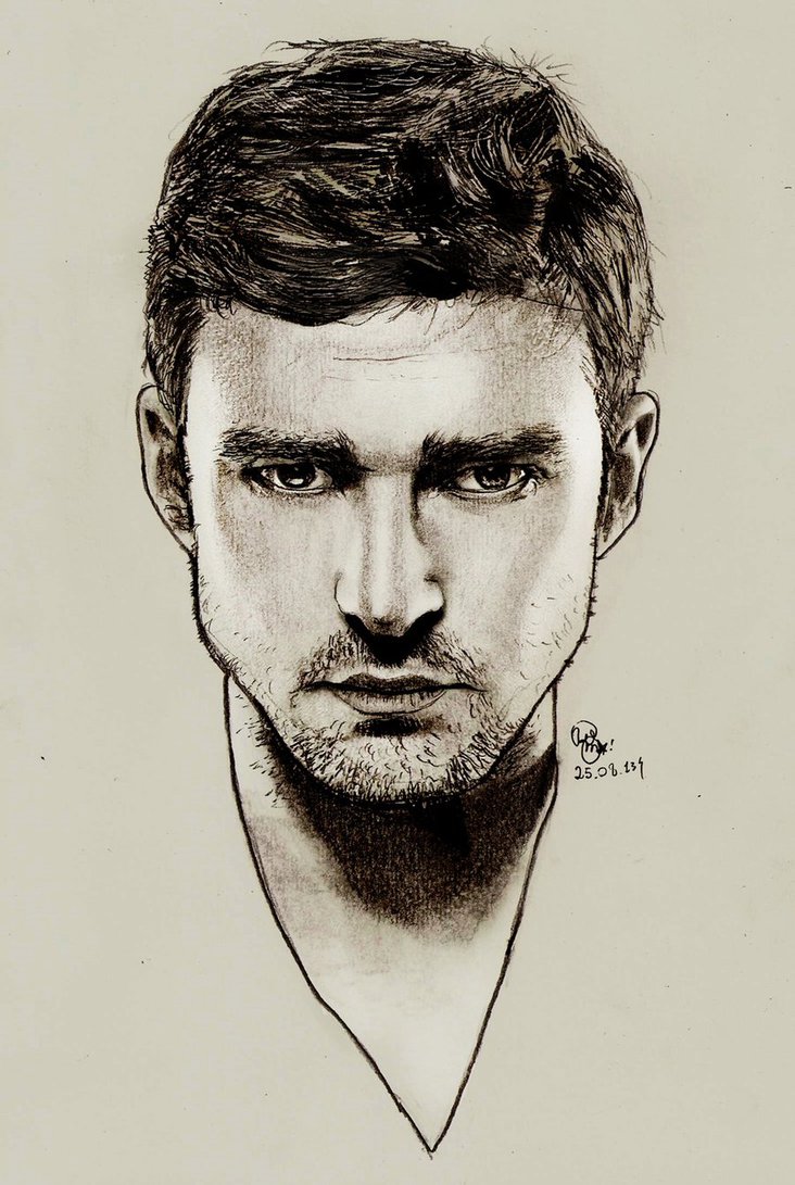 Justin Timberlake Drawing Art