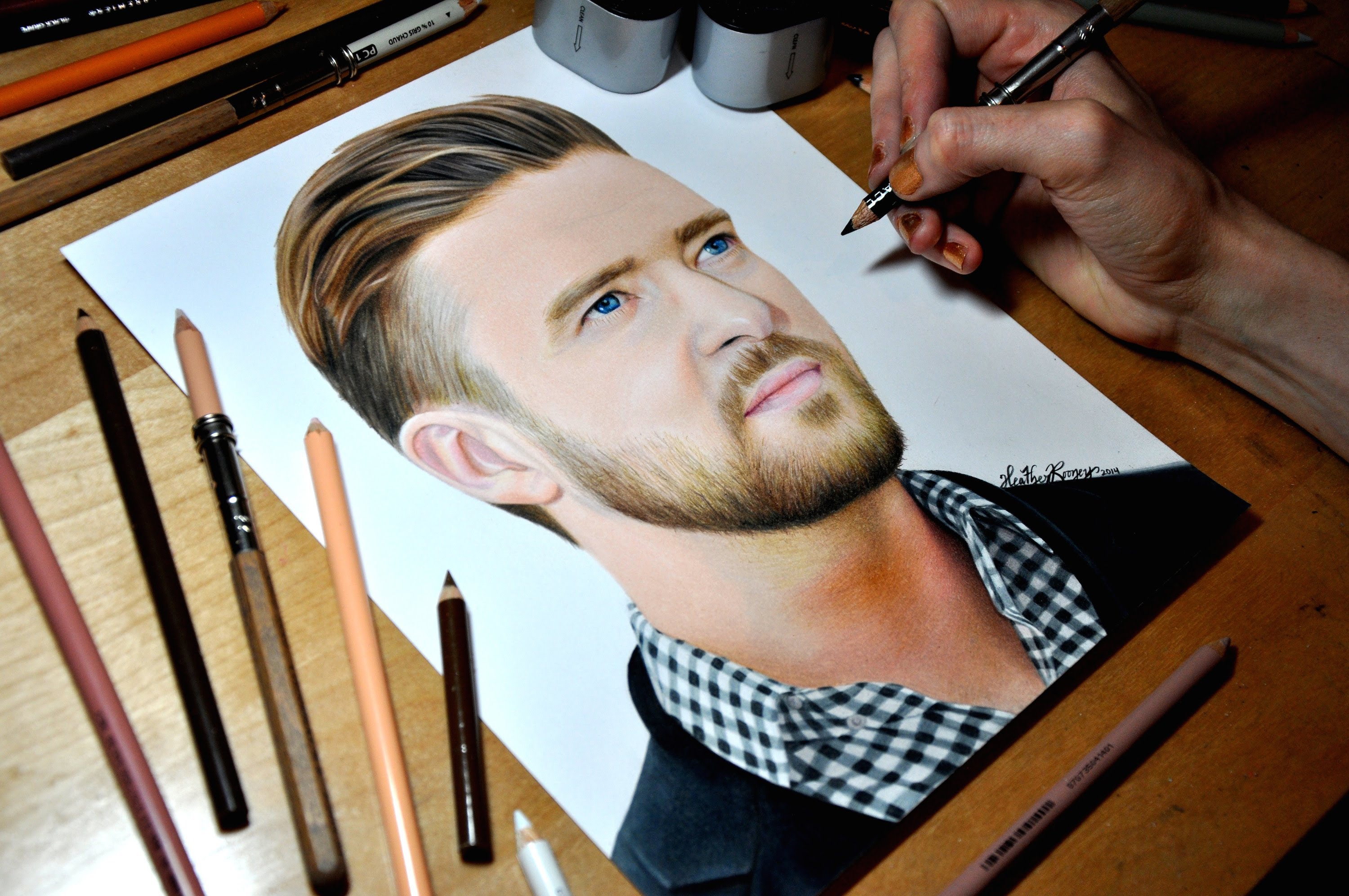 Justin Timberlake Drawing Beautiful Art
