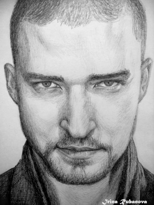 Justin Timberlake Drawing High-Quality