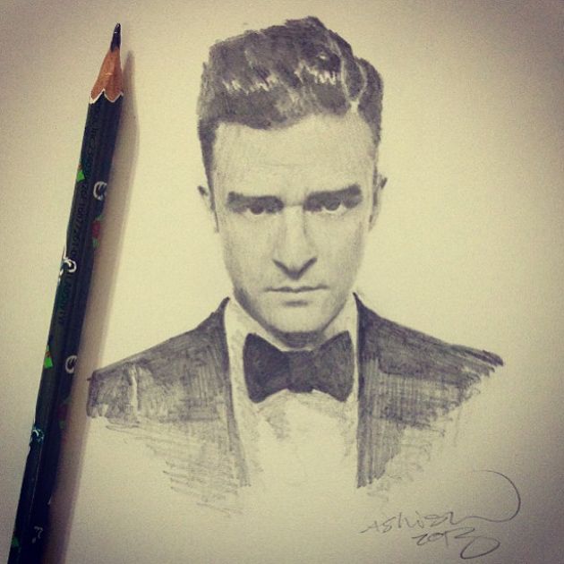 Justin Timberlake Drawing Pics