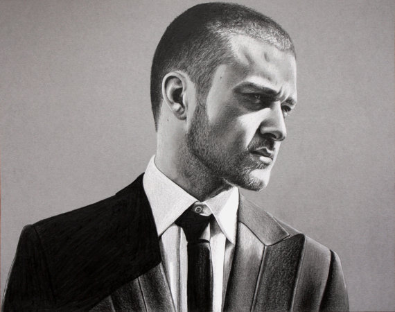 Justin Timberlake Drawing Sketch