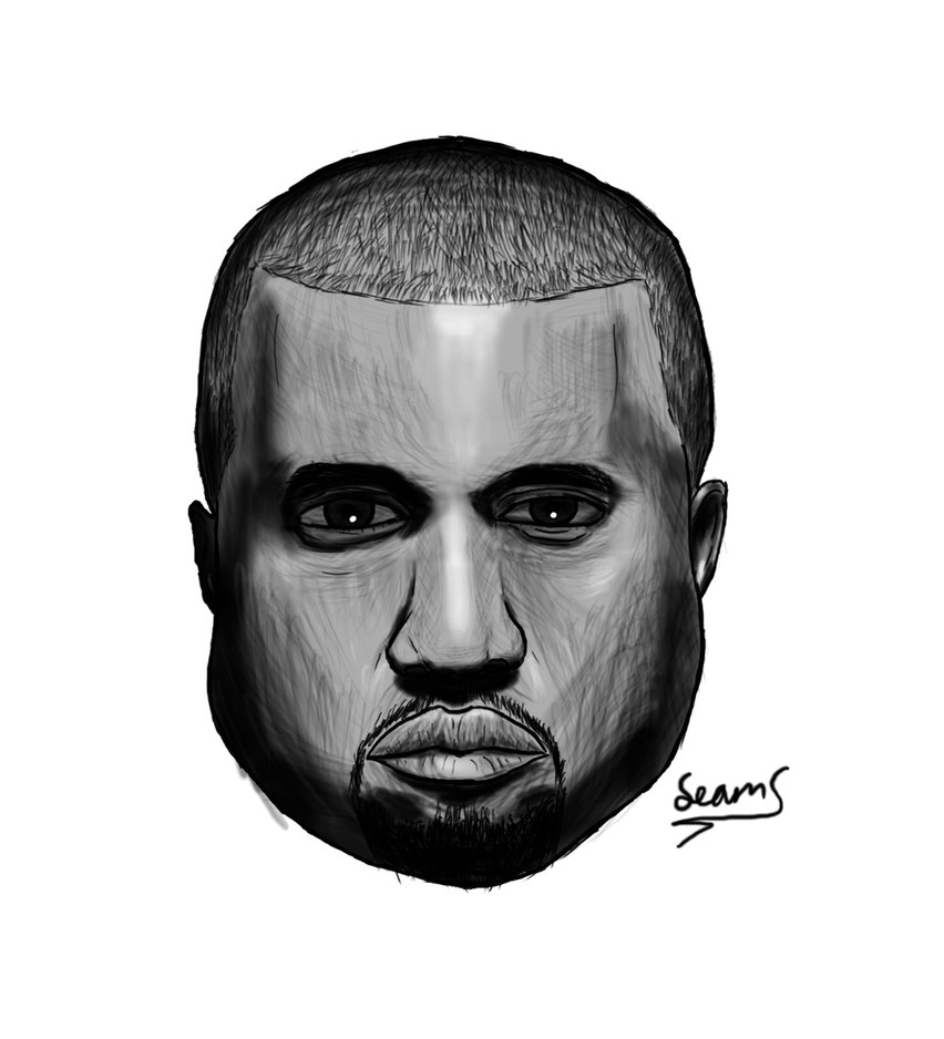 Kanye West Drawing Beautiful Art