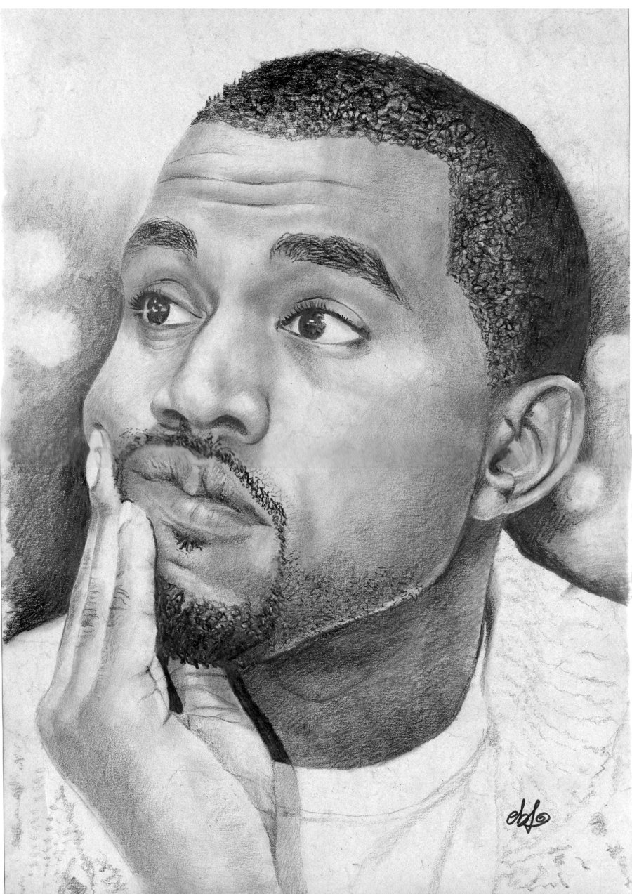 Kanye West Drawing Beautiful Image
