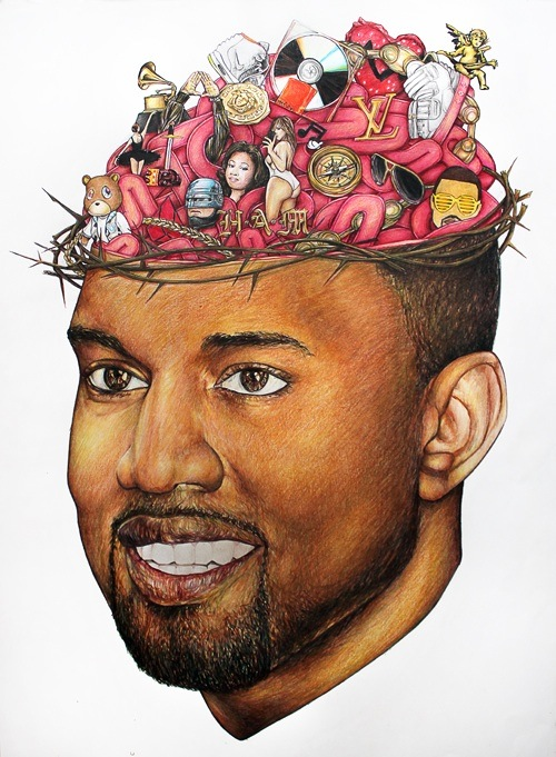 Kanye West Drawing Photo