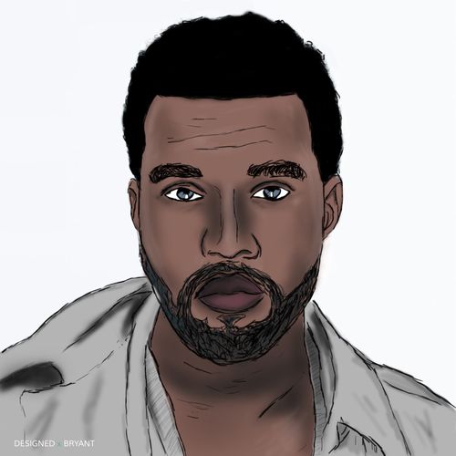 Kanye West Drawing Picture