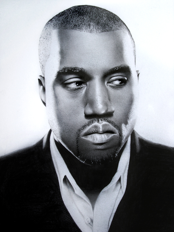 Kanye West Drawing Realistic