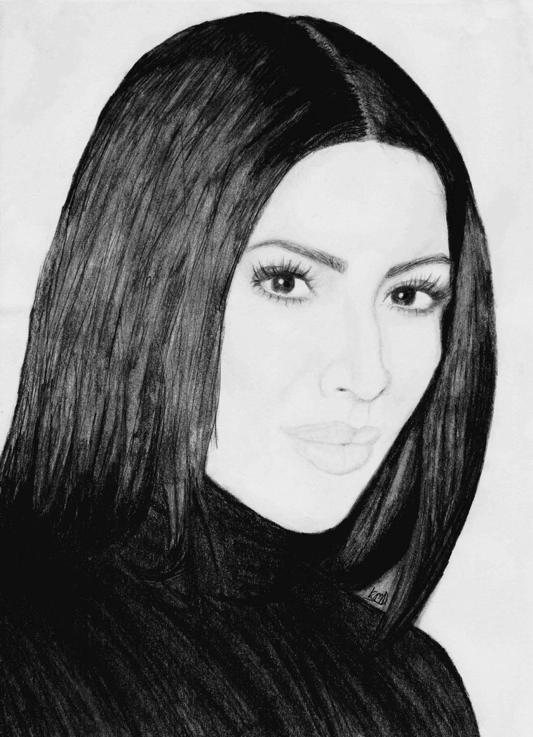 Kim Kardashian Drawing Pic