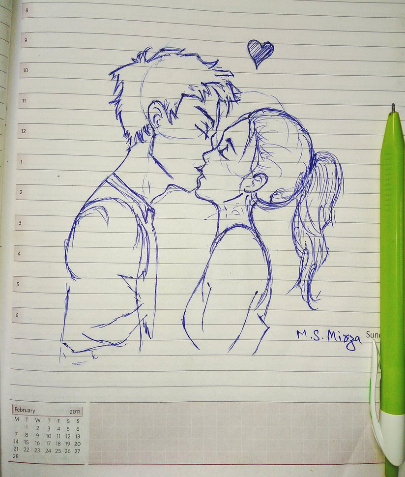 Kiss Drawing Amazing