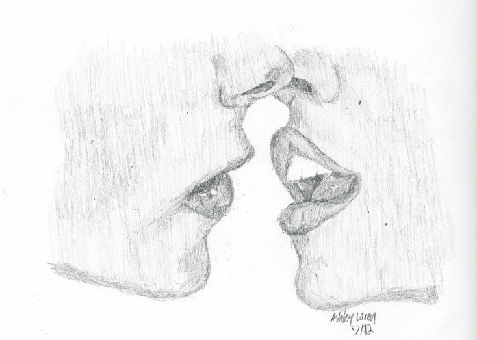 Kiss Drawing Realistic